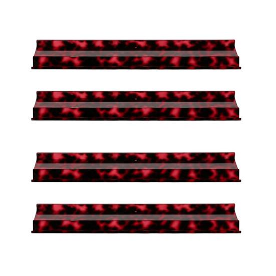 1/4Pcs American Mahjong Rack with Pusher, Non-slip Acrylic Mah Jongg Tile Holder & Pusher Bar, Mahjong Accessories for Home & Party Play