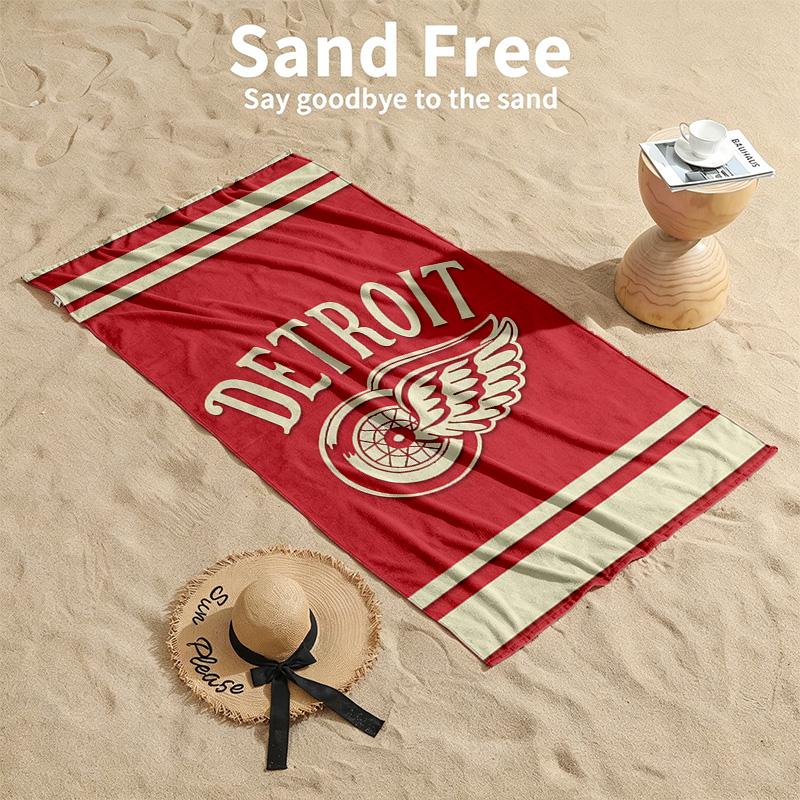 Detroit Red Wings Beach towels also serve as bath towels summer essential a musthave for the outdoors the beach and the pool