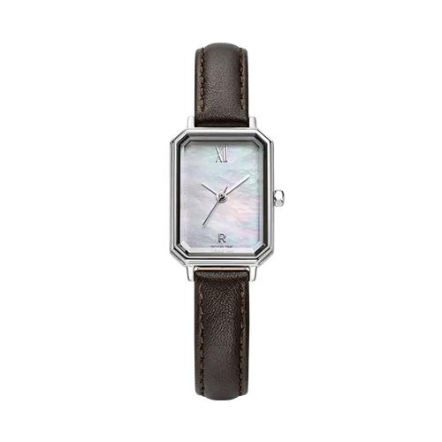 Renata R Octagone Mother-of-Pearl White Leather Watch RWRLLL6BF001WHWH0