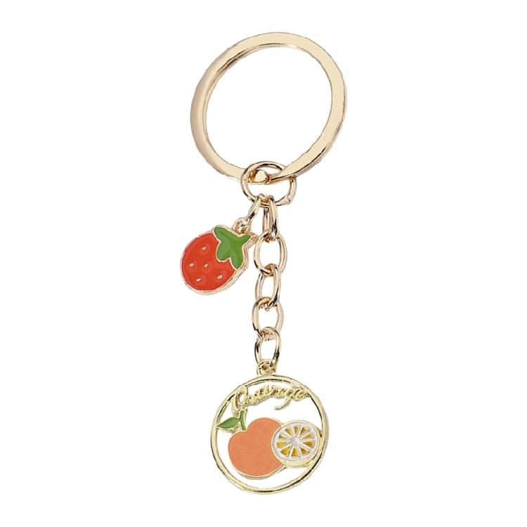 

Fashionable Keychains Cherry Heart Plant Fruit Keyring for Trendy Women and Girls Who Love Creative Accessories