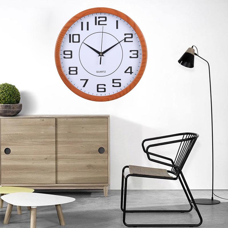 

Современные, Простые, Точное Время в Пути, Настенные Часы без Перфорации, Универсальные, Креативный Шрифт, Четкие Электронные Бесшумные Кварцевые Часы