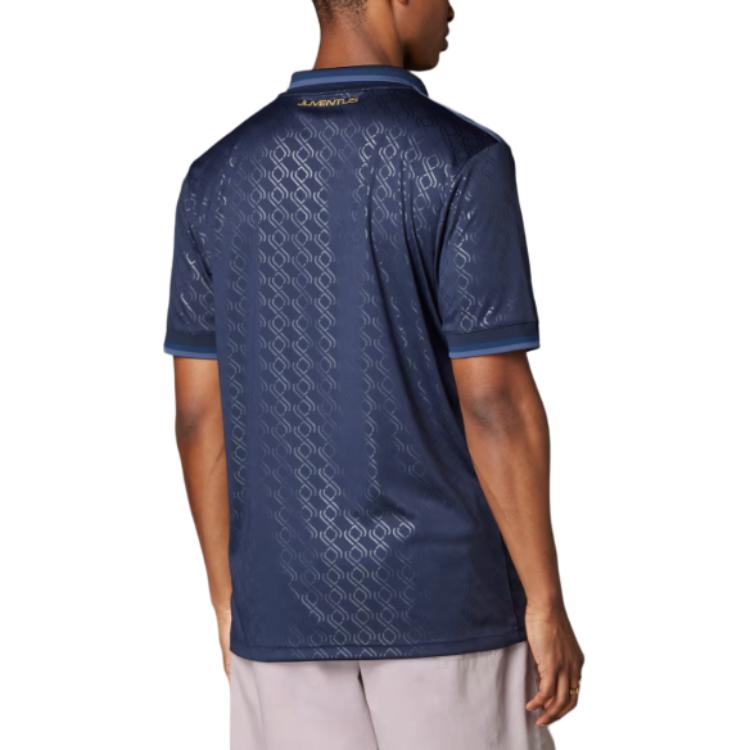 adidas Originale SS24 24/25 Drittes Trikot Juventus Serie Freizeit Sport Buchstabe Kurzarm Fußballtrikot Herren Oberteile Legendary-Ink IY5244