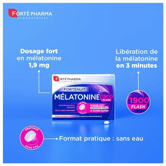 Forté Pharma Forténuit Melatonin 1900 Flash - 20 Orodispersible Tablets