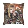 Fantasy Film Labyrinth Cushion Covers  Jareth The Goblin King Pillow Case for Car Pillowcase Living Room Decoration,(3)