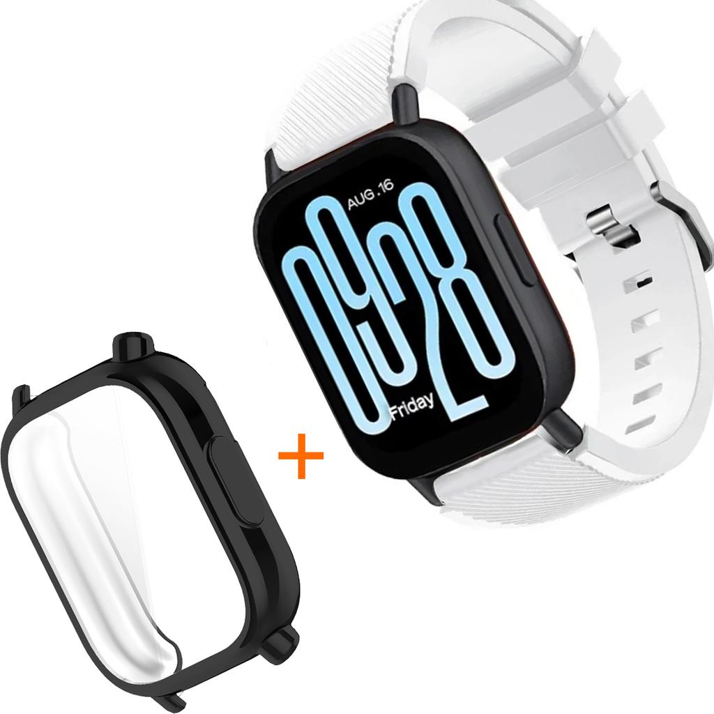 Silicone Strap With TPU Case For Xiaomi Redmi Watch 5 Active Lite Smart Watch Wrist Band And Case For Redmi Watch 5 Active Lite