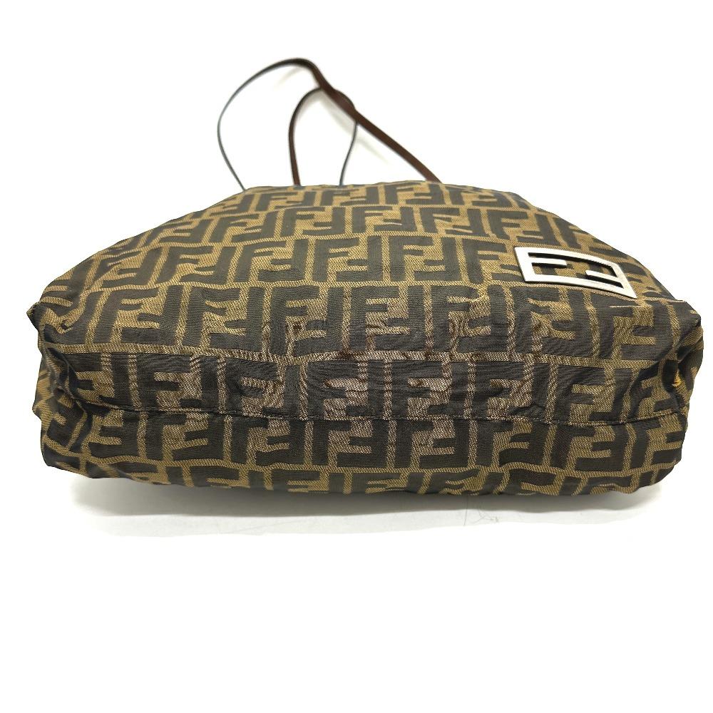 FENDI Zucca pattern Logo Hardware Hand Bag, All-Over Print Shoulder Bag Tote Bag