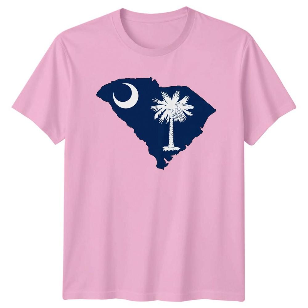 South Carolina Flag State Outline TShirt State Pride Gift For Him And Her