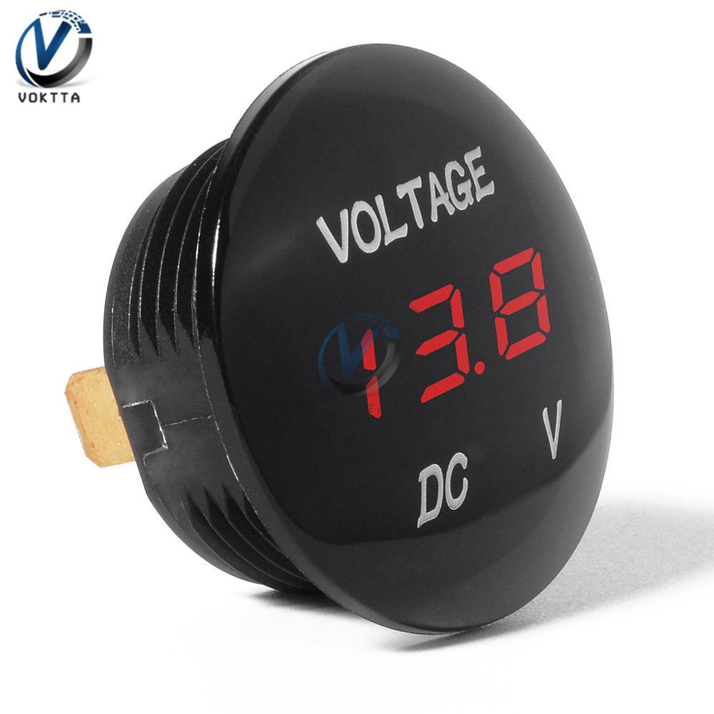 DC 5V-48V LED Digital Voltmeter Ammeter Car Motocycle Voltage Current Meter Volt Detector Tester Monitor Panel Display Voltmeter