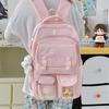 Schoolbag College Style Japanese Ins New Fresh and Sweet Candy Color Backpack Girl Multi-compartment Large-capacity Backpack