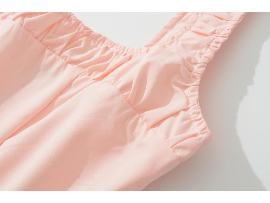 Retro Francuska Letnia Sukienka Elegancka Wyszczuplająca Talia
