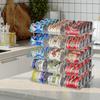 Stackable Multi-layer Transparent Storage Rack for Canned Food and Beverages