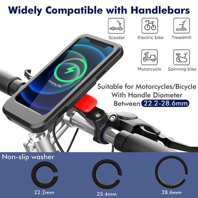 Bicycle Handlebar Phone Holder Scooter Handlebar Phone Case Motorcycle Smartphones Holder Bracket Support Bag