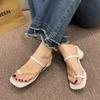 Fashion Women Sandals Summer Fashion Jelly Flip Flops Non-slip Flat Sandals Woman Metal Chain Sandalia Feminina Shoes Woman