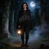 Gothic Cosplay Cape With Polyester Material For Stage Costume And Roleplaying