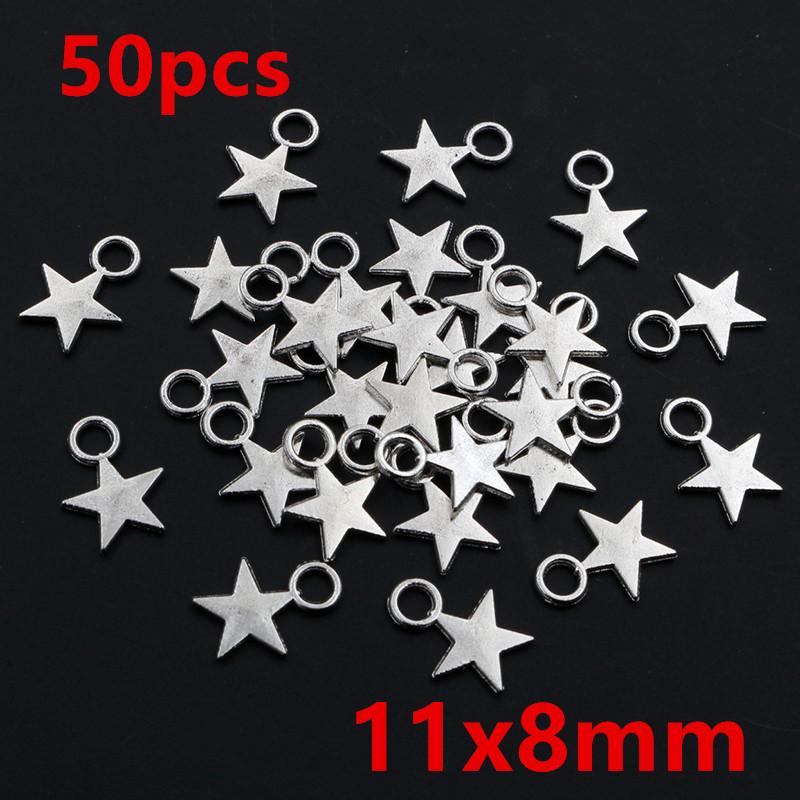 

10-50pcs Star Charms Pendant Alloy Metal Crafts Jewelry Making Accessories for Necklace Bracelet Earrings DIY Findings
