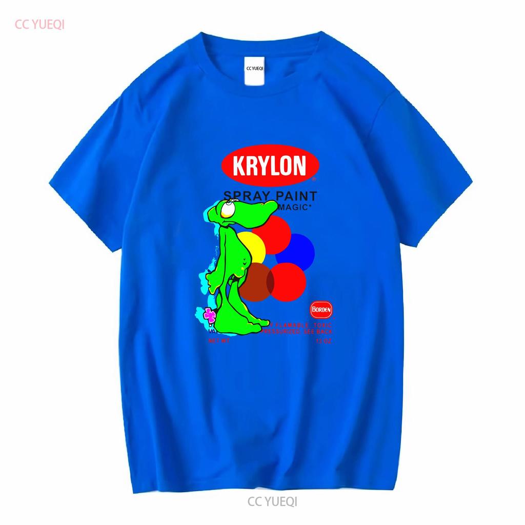 Krylon Lizard Softstyle T Shirt long or short sleeves vintage Washed homme designer clothes Stretched Versatile Unisex Soft