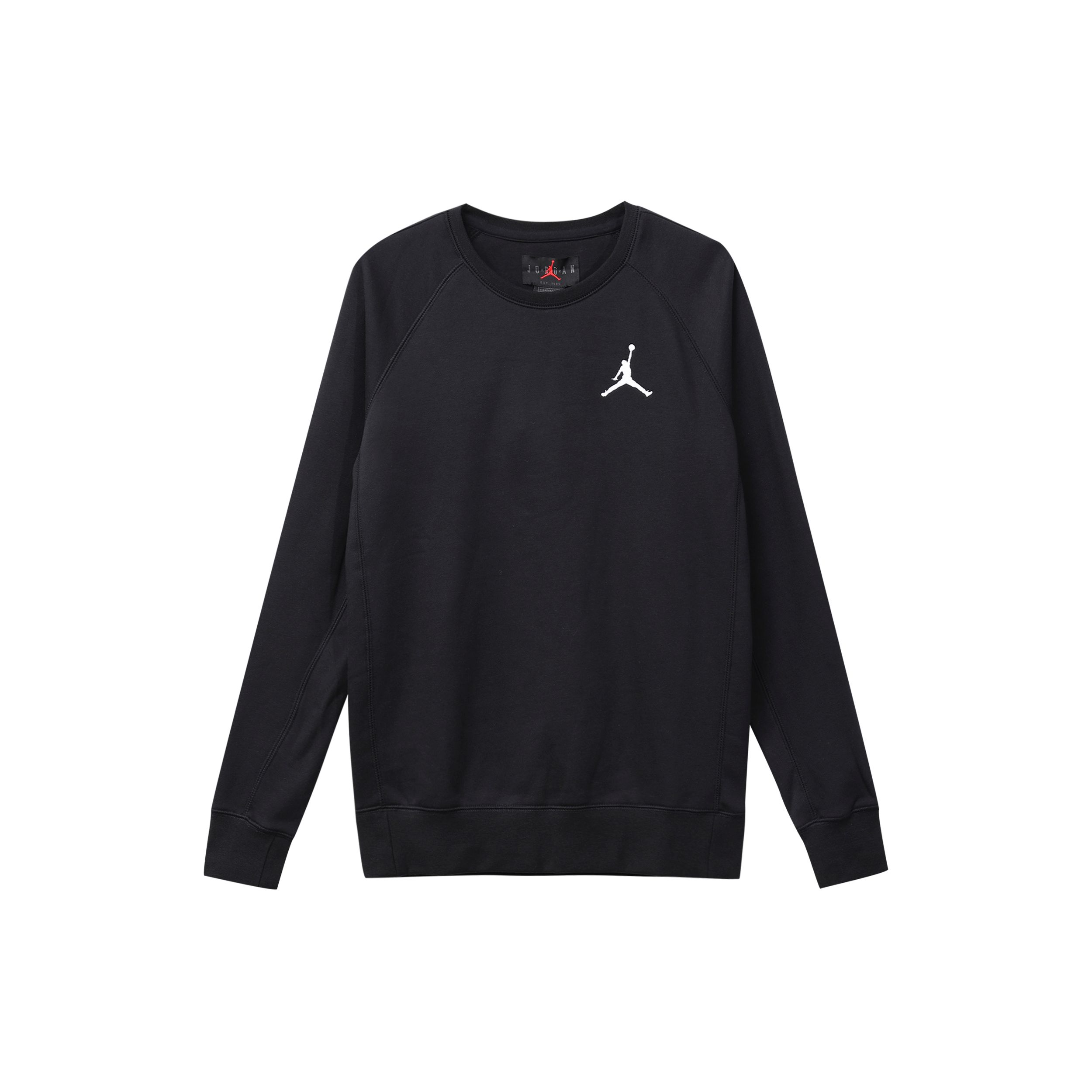 

Jordan на флисовой подкладке, теплая спортивная толстовка с круглым вырезом, мужские топы, черные DC6716-010 XS