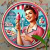 20x20cm Metal Tin Sign Wall Art Decorative Vintage Painting