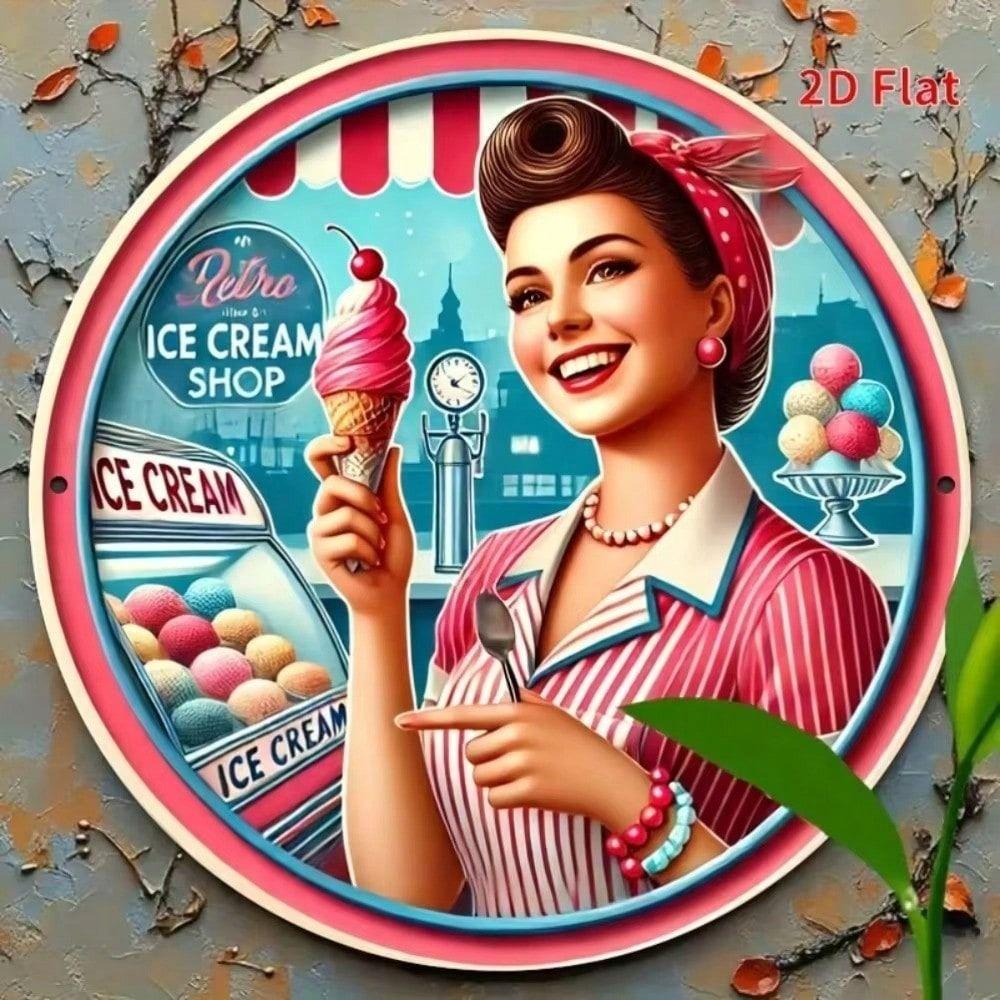 20x20cm Metal Tin Sign Wall Art Decorative Vintage Painting