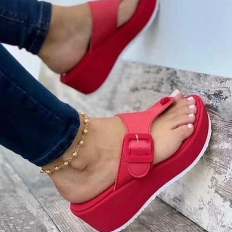 Fashion Women Slippers 2024 New Heels Sandals For Summer Slippers Shoes Women Flip Flop Designer Platform Shoes Heels Chausson Femme
