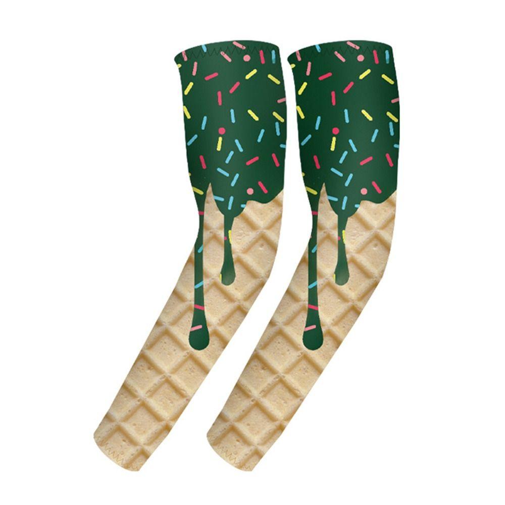 Ice Cream Arm Sleeves Cooling Sun Protection Sleeves NEW Protective Sleeves  Sports