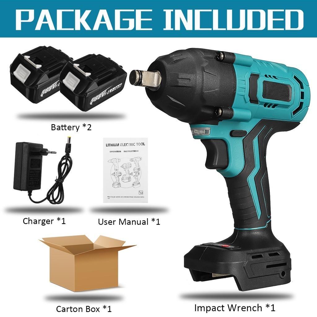 588VF Brushless High Torque Electric Impact Wrench Car Truck Repair For  18V Battery