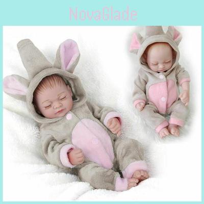 Adorable 10" Realistic Reborn Baby Dolls Crafted From Soft Non-toxic Silicone Vinyl