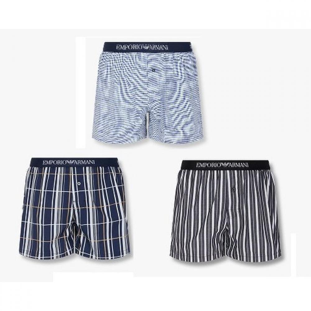 Emporio Armani Men S Logo Banding Patterned Trunk Set 3pcS  0814312074  0814312075  0814312076 S(95)
