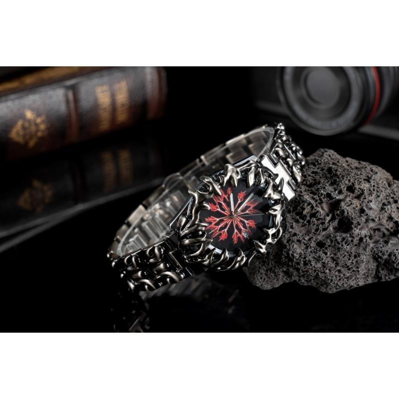 Męska Moda Obcy Pazur Retro Y2K Zegarki Unikalny Design Tarczy Stal Nierdzewna Wodoodporny Kalendarz Kwarcowy Zegarek na Rękę Zegarki Męskie