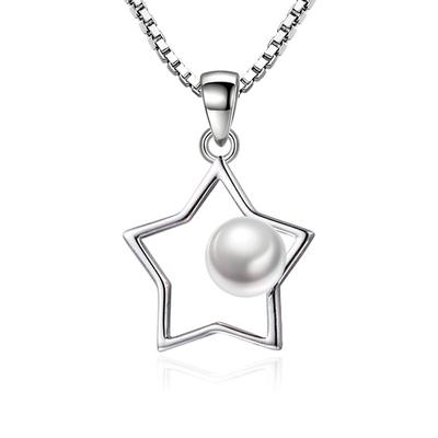 Star Item Jewelry, Item Pendant Fashion Five-pointed Star Summer Women's Versatile Star-shaped Pearl Necklace Pendant
