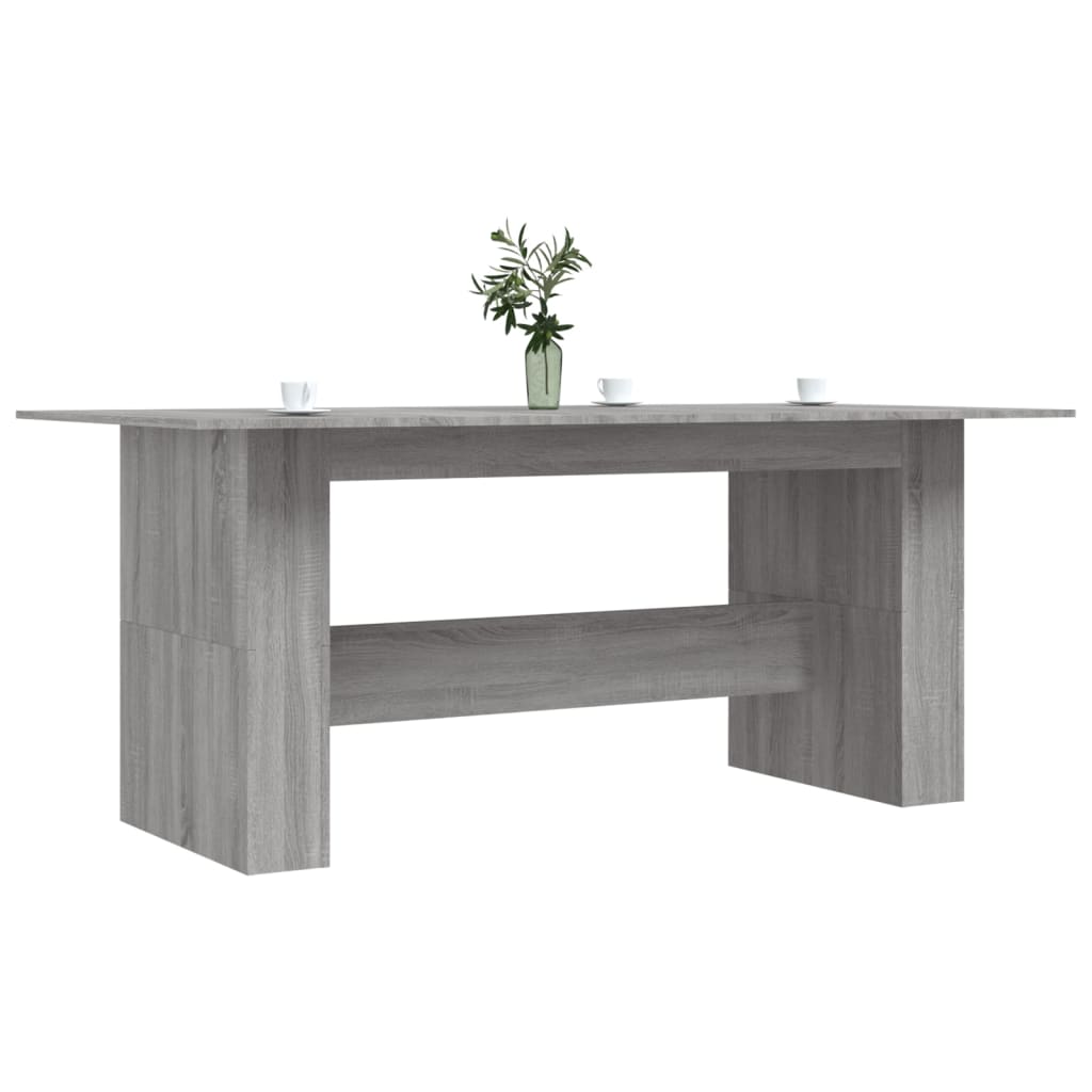Dining Table Gray Sonoma 180 x 90 x 76 cm Engineered Wood