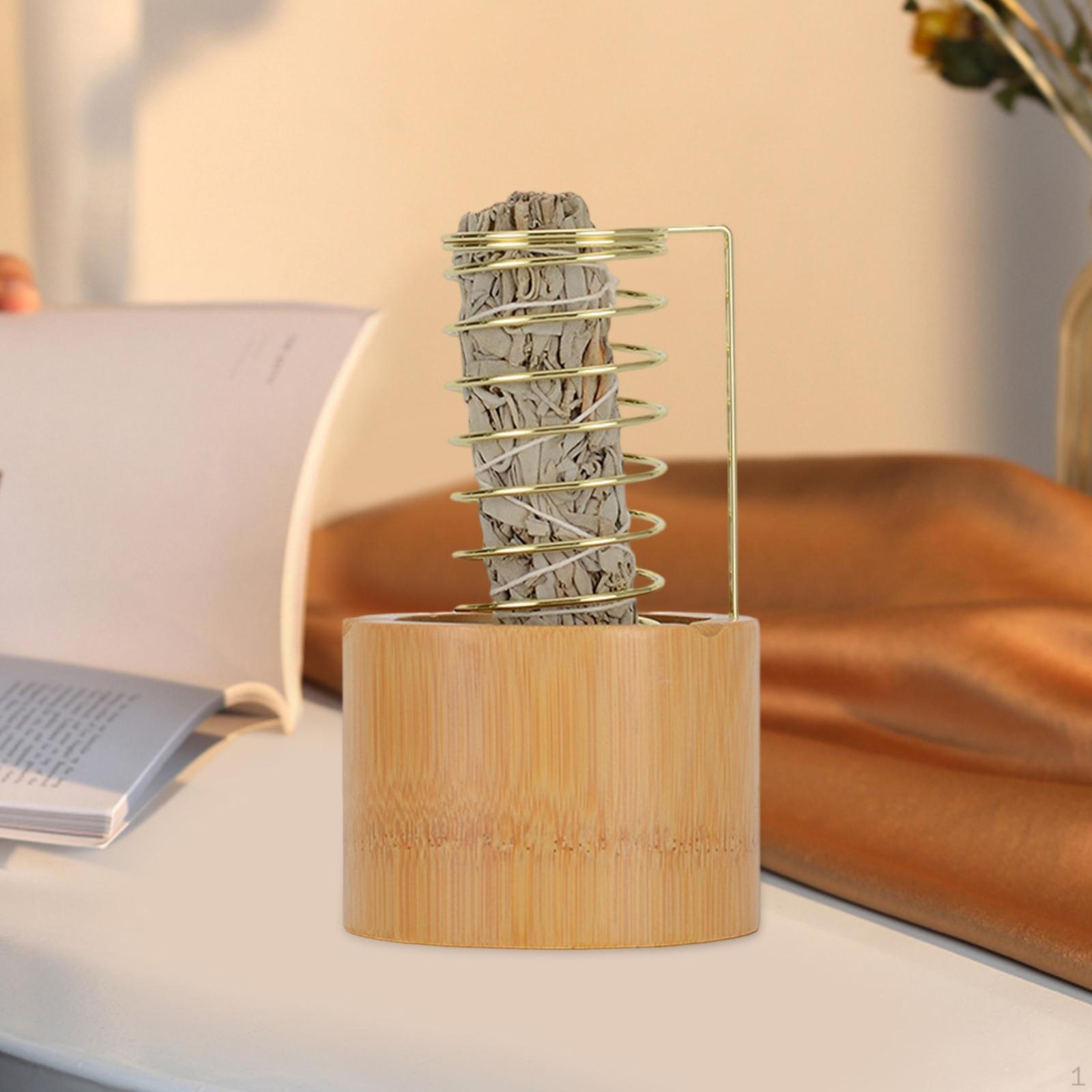 

Holder Decorative Sage Burner Stable Base Ornament Sturdy Construction Easy to Clean Suitable for 11cmx11cmx16cm