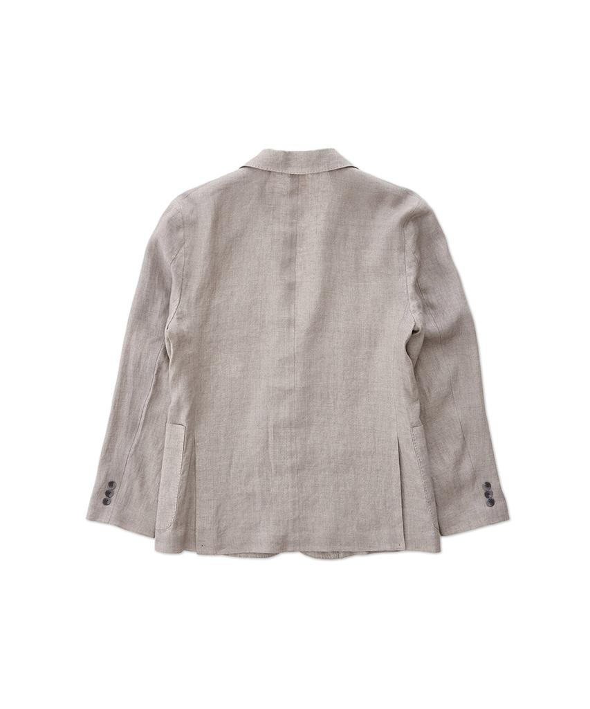 Stco Diems [Premium] 100% Linen Jacket Grey (Classic Fit)_Djaub31Csg