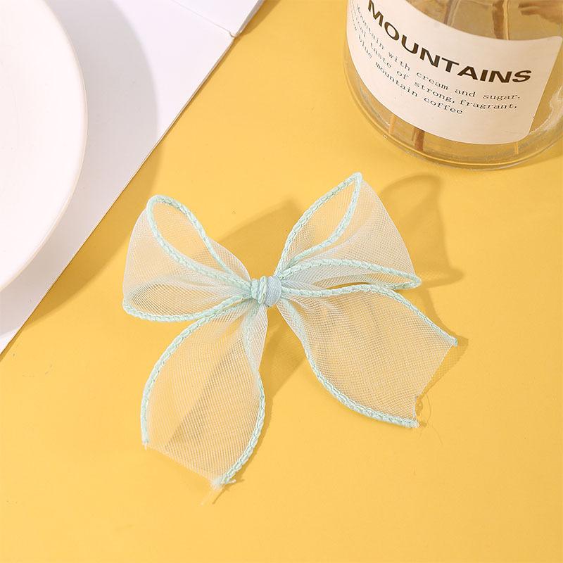 

Аксессуары для бантов из сетки Работа в процессе DIY Аксессуары для волос Аксессуары для одежды Лента Аксессуары для бантов Фабрика Green * 7cm * 7cm