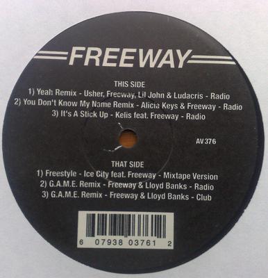 12inch Record FREEWAY - Ice City AV376 AV8 Records 2004 US Rap & Hip-Hop/R&B Used