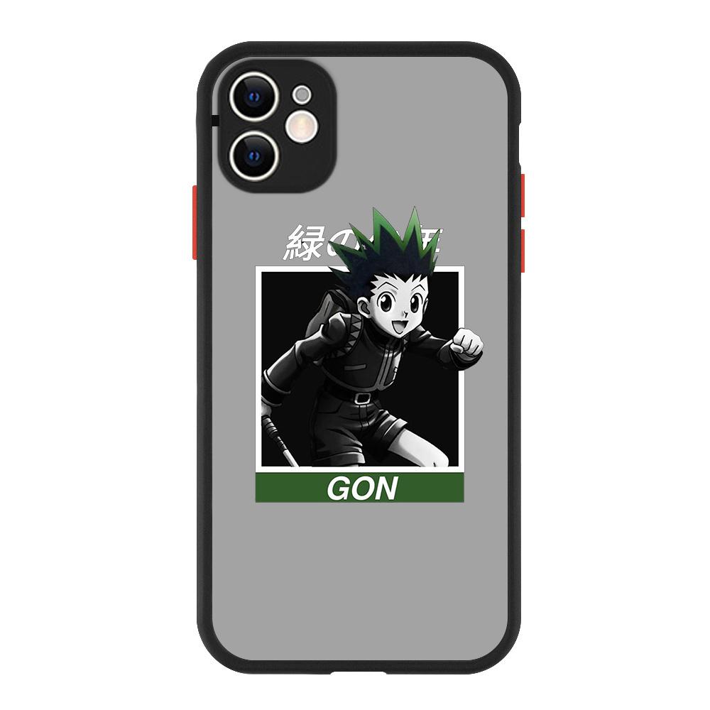 Hunter x hunter Hisoka Gon Killua Luxusní matný telefon CaFor iPhone 13 14 12 11 Pro Max XR XS X 7 8 Plus silikonový kryt nárazníku