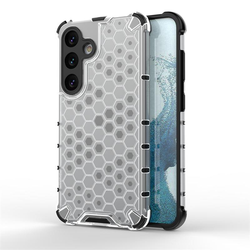 Honeycomb Shockproof For Samsung Galaxy S24 Case Armor Capa Samsung S24 Plus Ultra Cover Translucent TPU PC Protector S24 Case