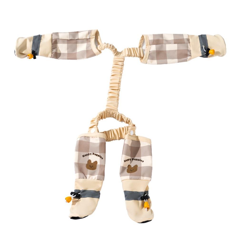 Full Leg Protection Reflective Stripe Pet Pants Adjustable Dog Jumpsuit Shoes Walking