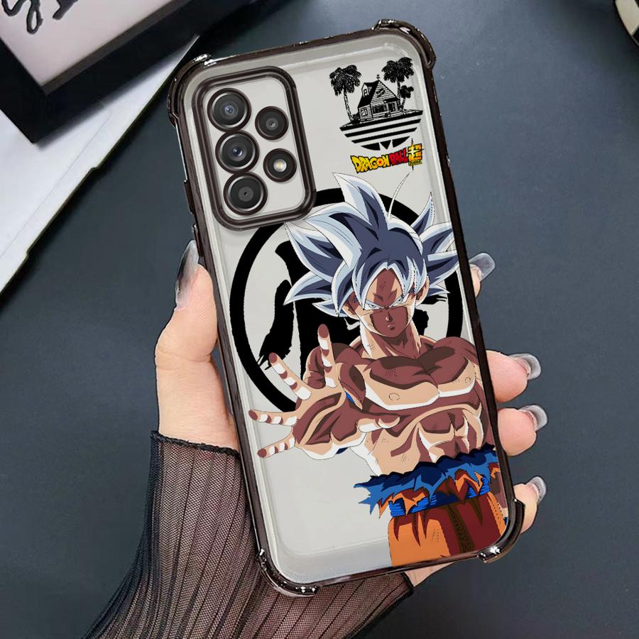 Cute cartoon anime Vegeta Blue Goku Phone Case for Samsung Galaxy A21s A52 A17 A26 A35 A36 A13 A24 A16 A15 A25 A33 Clear Cover