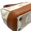 Used COACHHandbag white/Brown Canvas/leather Women