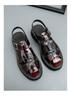 Men's Roman Sandals: Summer Leather Thick Sole Casual Shoes – Large Size