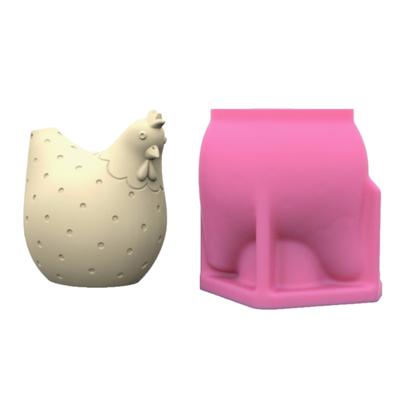 Creative Hen Figurine Silicone Mold Unique Chicken Ornament Silicone Mold for Feather Customization Home Decoration