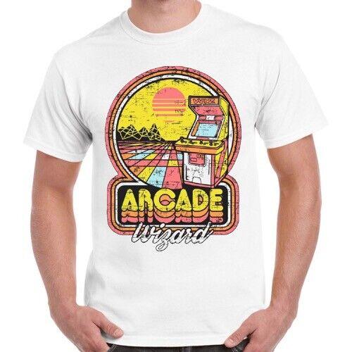 Arcade Wizard 80s Game Tee Top Vintage Super Cool Unisex Ladies T Shirt 2393