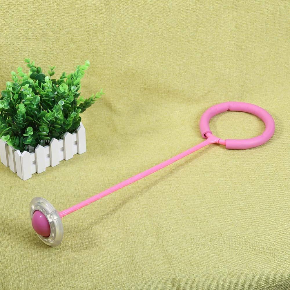 Einbeiniges Seil SUNROZ mit LED-Rolle Flash Jumping Kinderspielzeug Hüpfball Kickball