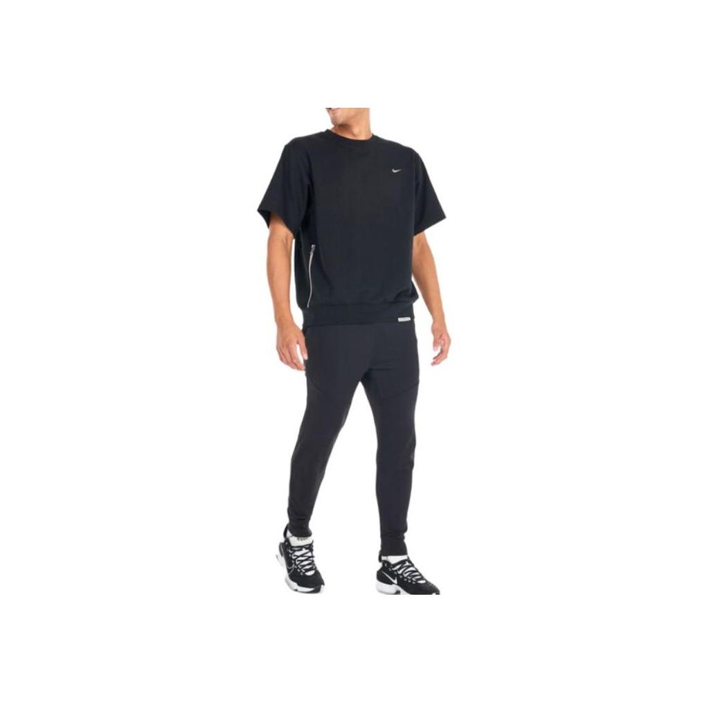 Nike Logo Print Pullover T-Shirt Men Tops Black DX0328-010