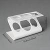 Z Shape Bathroom Toothpaste Holder with 3 Slots Suitable for Electric Toothbrush and Tubes Space Saving Organizer