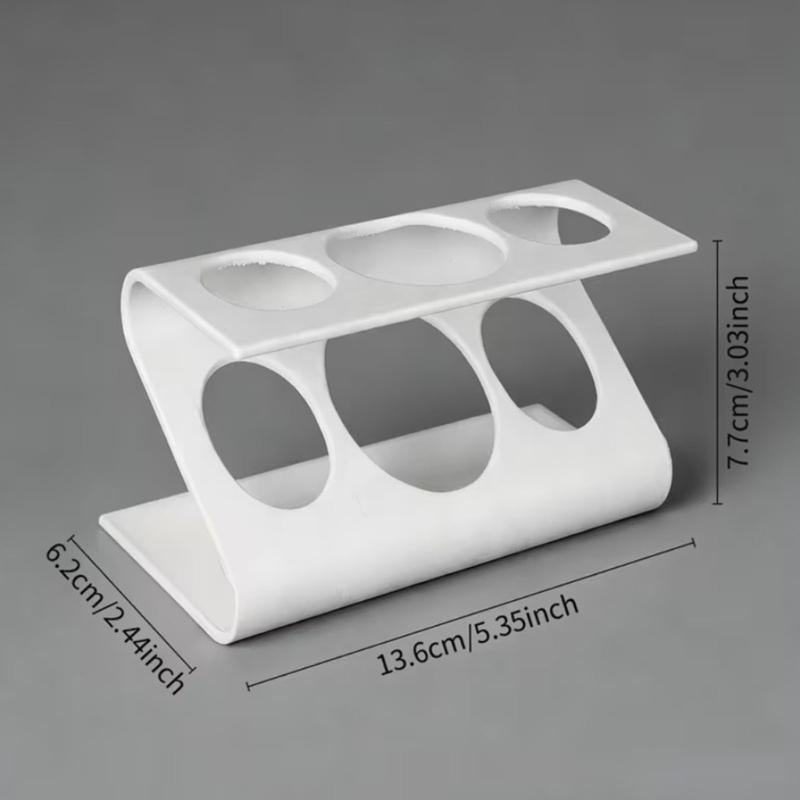Z Shape Bathroom Toothpaste Holder with 3 Slots Suitable for Electric Toothbrush and Tubes Space Saving Organizer
