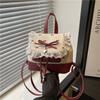 Korean version of fashionable girl style portable small bag new lace lace high value versatile backpack