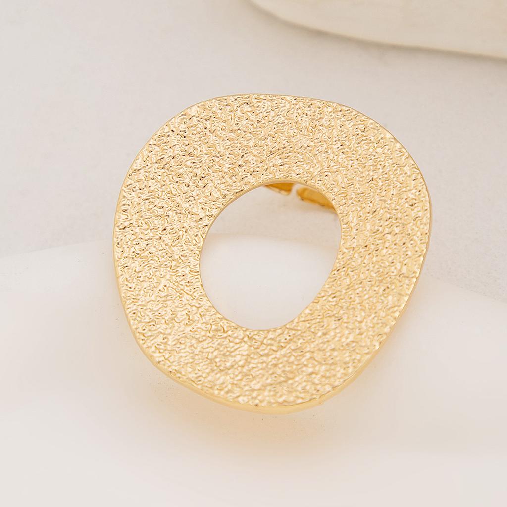 Adjustable Open Ring Handcrafted Hammered Texture Unique Irregular Finger Ring Metal Alloy Statement Jewelry For Women