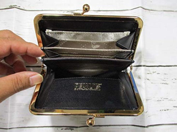 Wallet SNOOPY Half Brand Premium Edition Gold One Point Genuine Leather [Snoopy] Women's